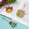 Poualss 21 Pieces Christmas DIY Diamond Key Chain Rhinestone 5D