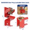 GUSUHAWK S16100500 One Way Lockable Gate Latch with 4-Digit Combination