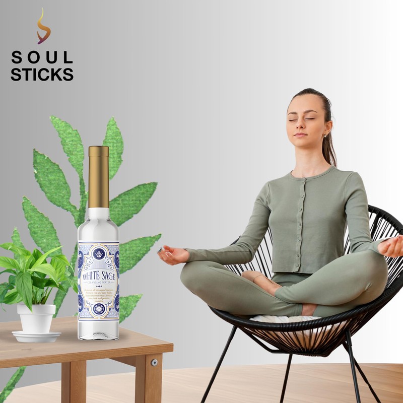 Soul Sticks Cleansing Water 7.5 oz. Bottle for Clearing Negative