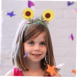minkissy Elegant Headband Sunflower Design Sweet Hairband for Girls Parties and Events