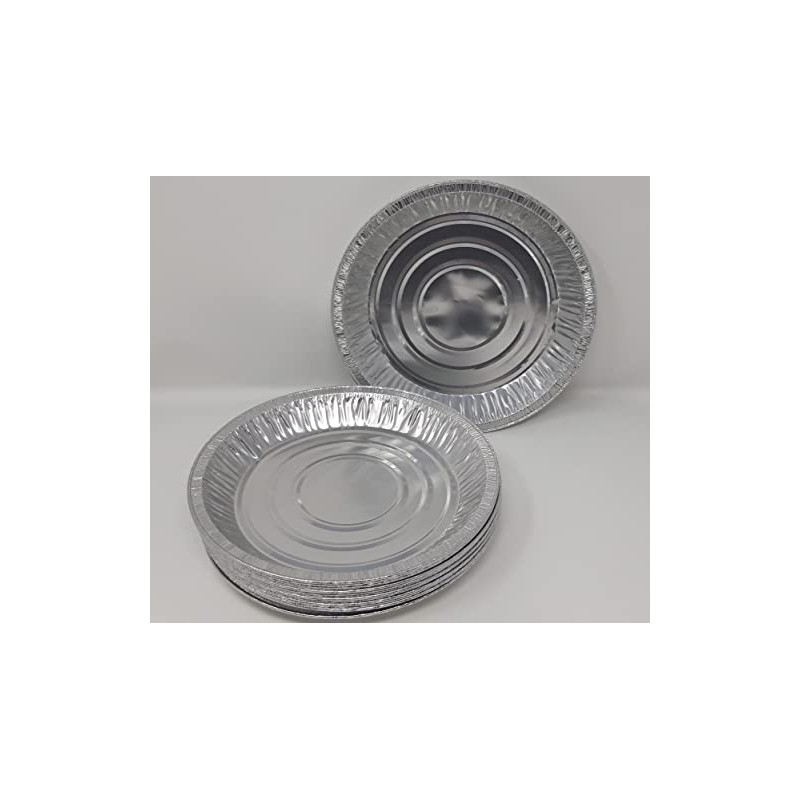 Aluminium Foil 9" 23cm Round Pie Flan Tart Plates Trays