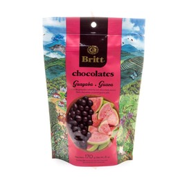 Cafe Britt® Chocolates Dark Chocolate-covered Tropical Fruit(4 Pack)(Guava, Coconut, Passion Fruit, Pineapple) (6 oz) Gourmet Dark Chocolate, Gluten Free,No Artificial Ingredients,No Trans Fat