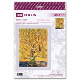 Riolis Cross Stitch Kit The Tree of Life by G. Klimt Counted Pattern 30 x 40 cm