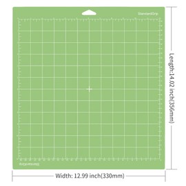 6 Pack Smart Cutting Mat 12x12 Inch for Cutting Machine, Light/Standard/Grip/FabricGrip Cut All The Essentials, Portable Design from Delicate Paper to Heavier Specialty Materials (Multicolor)