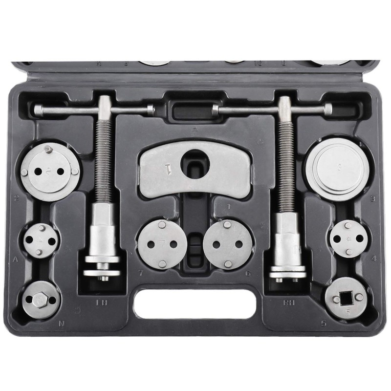 8MILELAKE 24pcs Disc Brake Caliper Compression Wind Back Tool Kit,