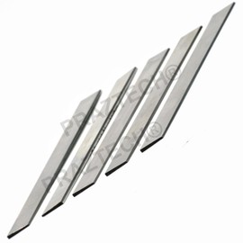 Praztech Set of 5 HSS Trapezoid Blades 3/32" x 5/8" (Wide) x 5" (Long) for Lathe Parting Cut off & Tool Holders -Hard & Ground | Cutting Tool | Lathe Accessories Workshop DIY Tool