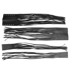 2PCS Universal Hand Grips Tassel Fringe Wrap Cover Motorcycle Brake Clutch Lever Streamer 7/8in 1in (Black),Auto Interior and Exterior Modification