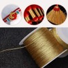 Bkrdty Thread Cord 2 Rolls, 0.4mm x 50m each, Gold