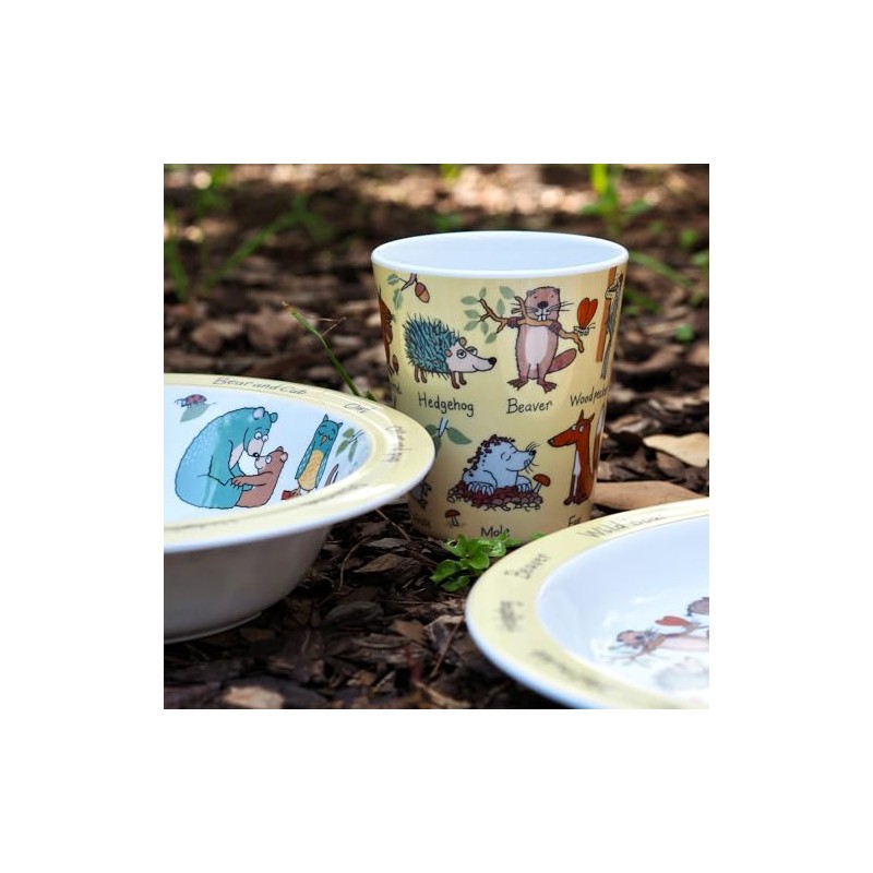 Tyrrell Katz Kids Woodland Theme Bowl in Melamine - Dishwasher