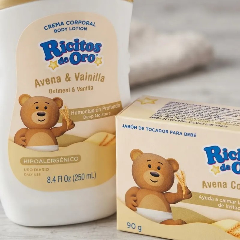 Kit Crema Ricitos De Oro 250ml Y Jabon Avena Coloidal