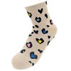 styleBREAKER Women's Socks with Leo Pattern, Soft Cotton Mix, Ankle