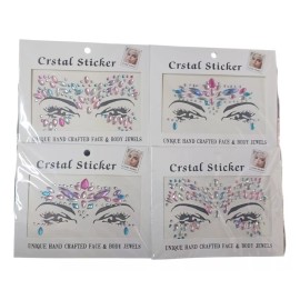 crstal 40 Pzs Strass Piedra Adhesiva Cuerpo Cara Festival Disfraz