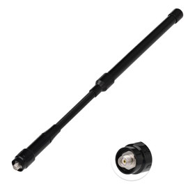 Superbat Dual Band UHF VHF 136-174 400-470MHz Walkie Talkie Antenna 12 Inch Flexible Fiberglass SMA Female Antenna for UV-5R 888S Retevis Aliunce HD1 AR-5 Two Way Radio