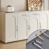 SPDYCESS Pack of 10 Cabinet Pull Handles, D-Shape Drawer Pulls
