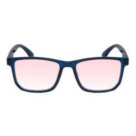 Calabria R861 FL-41 Reading Glasses +0.75 Navy Blue Crystal Fluorescent Light Sensitivity Indoor Outdoor Photophobia Readers