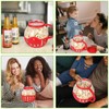 MMUGOOLER Glass Microwave Popcorn Popper, 2.25QT Original Popcorn Jar with