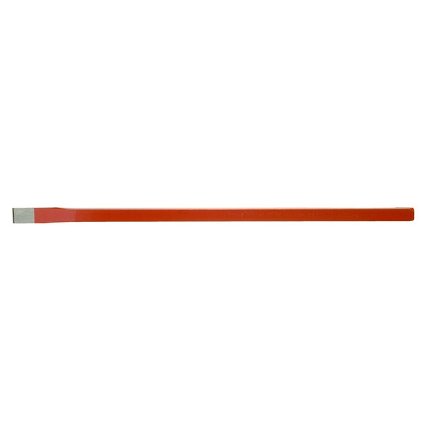 Connex COX658300 Electrician's Chisel Octagonal of Chrome-Vanadium Steel, Silver/Red, 300 x 8 x 10 mm