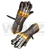 WAIZ Medieval Warrior Steel Gothic Knight Style Warrior Functional Gloves