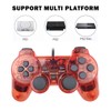 Hovlian 2 Pack PS2 Wired Controller,Double Shock Gamepad Compatible with