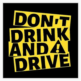 Don't Drink and Drive Vinyl Sticker Waterproof Bumper Sticker Laptop Window 5"
