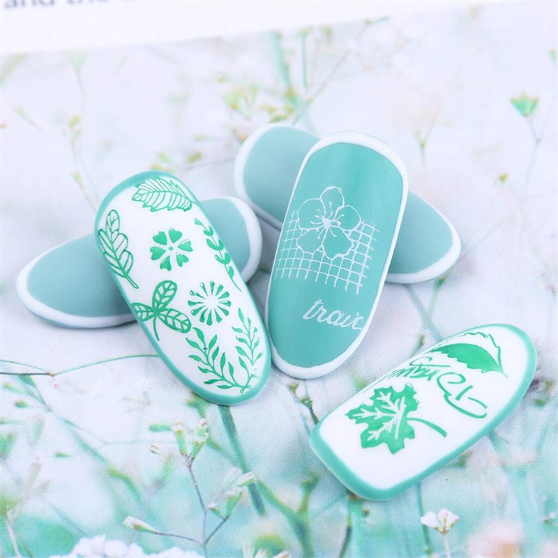 5-Piece Flower Lace Butterfly Stamping Plate Nail Stamp Nail Tool