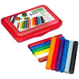 Weible Spiele 08340-1 - Schul-Knetbox mit 12 Rollen Knetmasse, rot, Sortiert