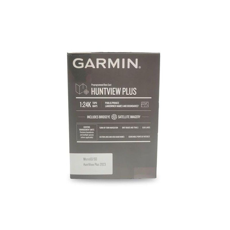 Garmin Huntview Plus, Preloaded microSD Cards with Hunting Management Units