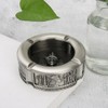 Ashtray Zinc Alloy Retro Egyptian Pharaoh Pattern Living Room Decoration