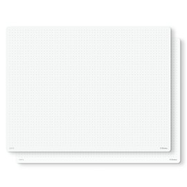 Notsu Dot Grid Notepads 8.5 x 11 inch, 2 Pack | Minimalist Dotted Memo Mouse Pads with Premium Thick Paper, Letter Size