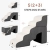 Garnpet Dog Stairs for High Beds with Tunnel, 5-Step Dog