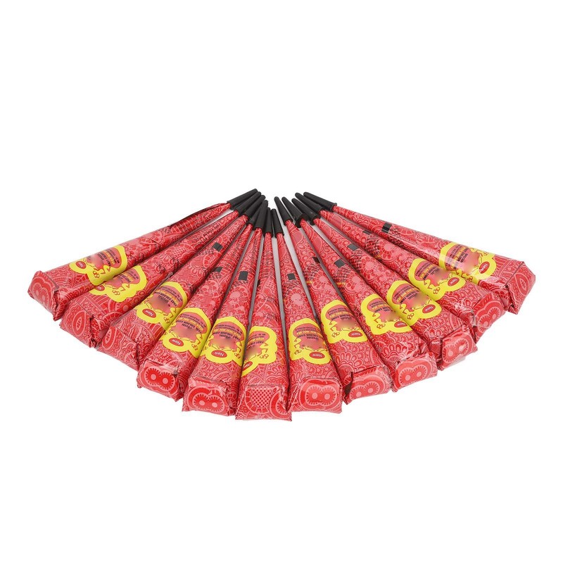 12pcs 0.9oz Temporary Tattoo Paste Red Professional Waterproof Safe DIY