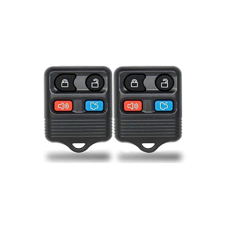 2 New Keyless Entry 4 Button Remote Car Key Fob