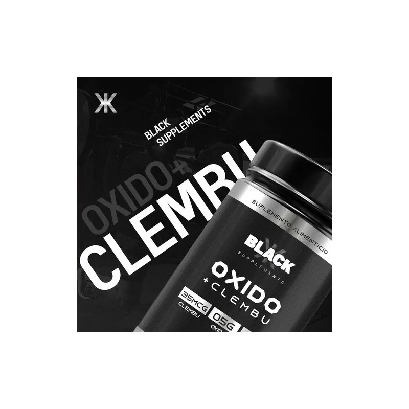 Black Supplements Oxido Nítrico Clembu 1kg Pre Entreno Moras