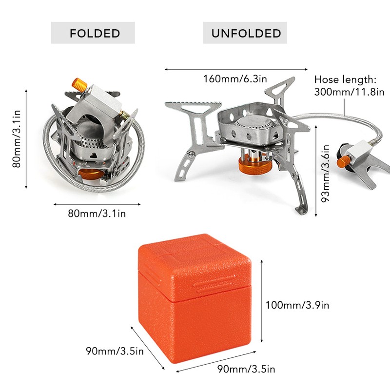 3500W Ultralight Portable Camping Stove with Storage Case for Outdoor