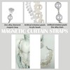KVI, Magnetic Bead Curtain Tie Backs 2 Pearl Crystal Pack