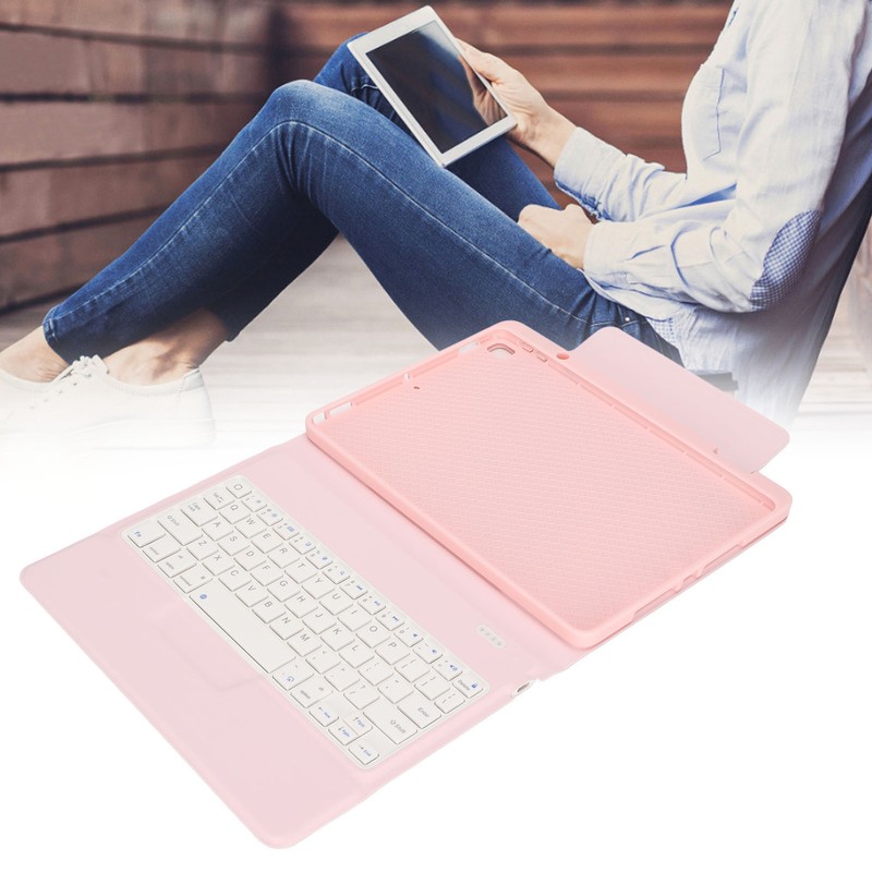 Tablet Case Leather Tablet Protective Cover With Pen Slot Keyboard