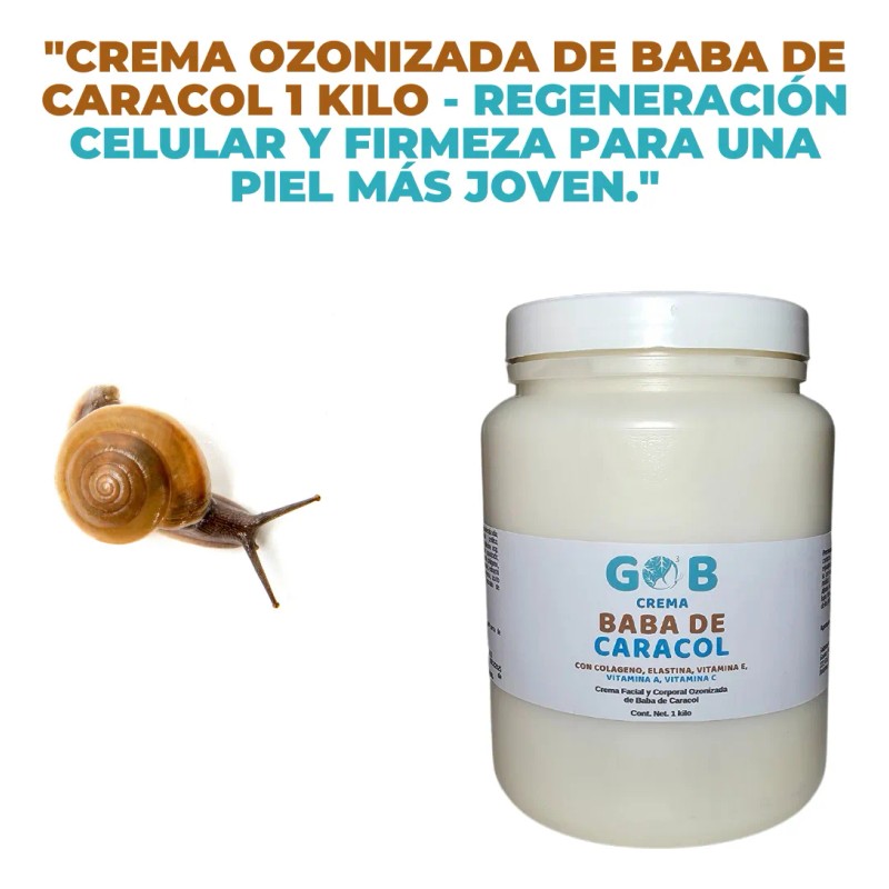 Crema De Baba De Caracol Ozonizada - Gob - 1