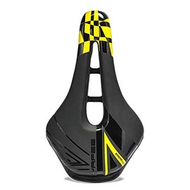 Foir Bike Seat, Bike Saddles, Bicycle Seat for Men & Women, Waterproof Bike Saddle with Zone-Concept & Gel Pad,Bike Covers (Yellow)