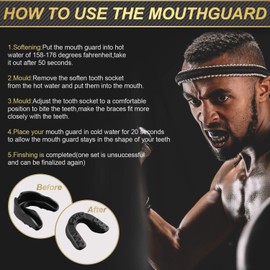 6 Pieces Sports Mouth Guard for Kids, Athletic Mouthguard for Boxing Football Hockey Karate Basketball (Assorted Color)