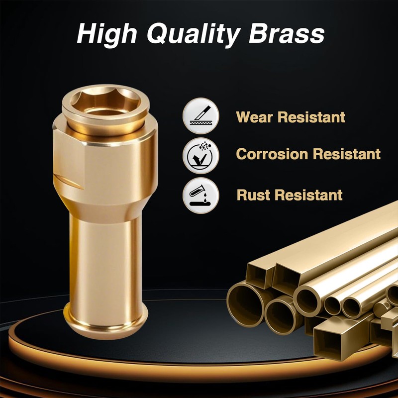EVRBUL Upgraded Brass 2 Pcs Sunroof Water Drain Tube Hose