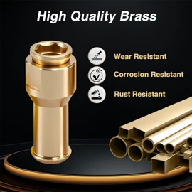 EVRBUL Upgraded Brass 2 Pcs Sunroof Water Drain Tube Hose Connectors Compatible with Land Rover Range Rover Sport