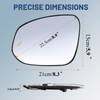 Driver Left Side Mirror Glass - Compatible with Toyota Vehicles