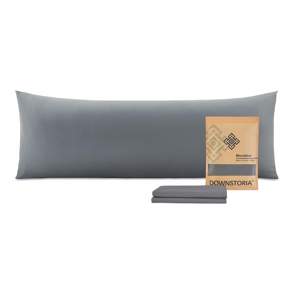 DOWNSTORIA Body Pillow Pillowcase, Ultra Soft Microfiber Long Pillow Cover,