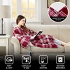 Beautyrest Reversible Faux Sherpa to Fleece Electric Wrap Poncho Blanket