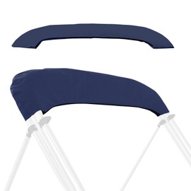 Caminor Bimini Top Storage Boot Cover with Light Hole, 3 Bow 61"-66" W, Durable Heavy Duty Waterproof 900D Marine Grade, Pontoon Bimini Top Replacement Boot, Navy Blue