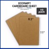 EcoSwift 10 8.5x11 EcoSwift Brand Chipboard Cardboard Craft Scrapbook Scrapbooking