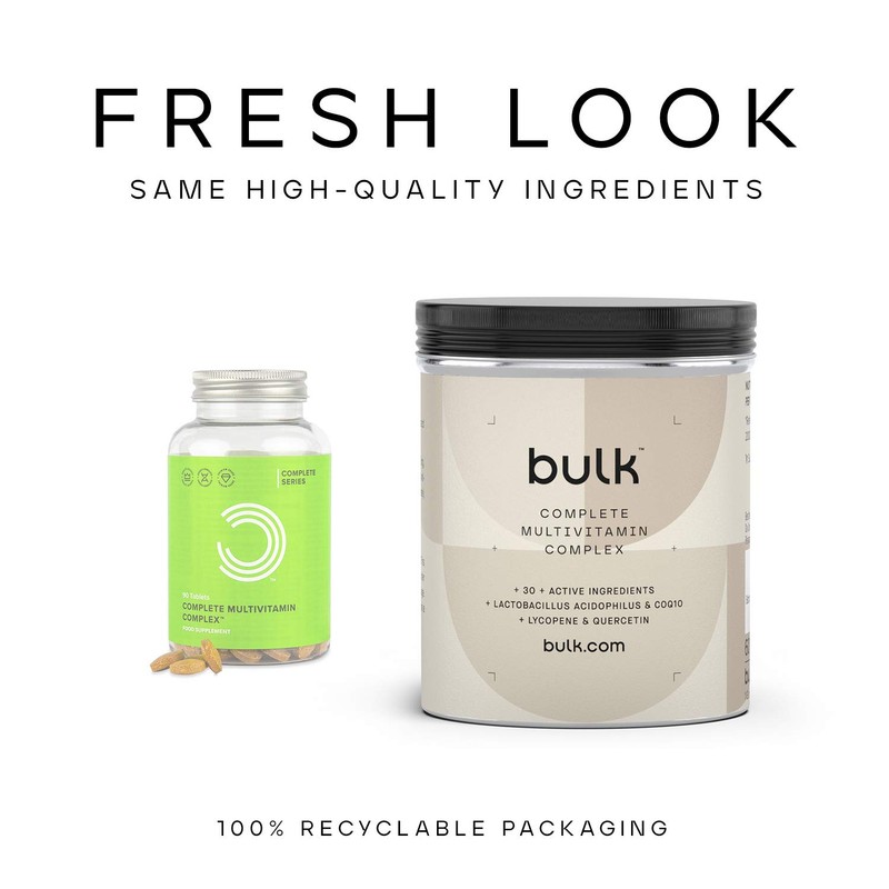 Bulk Complete Multivitamin Complex Tablets, Pack of 90