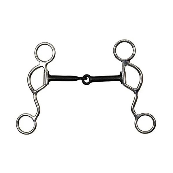 Showman Half Moon Cheek Snaffle Bit