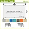 FLORALEAF 8'×12' Pergola Shade Cover Universal Replacement Canopy for Outdoor