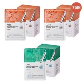 Home Shopping Same AHC Pure Cotton Mask Pack 75 Sheets Set 50 Firming Sheets + 25 Calming Sheets / 홈쇼핑 동일 AHC 순면 마스크 팩 75매 세트 퍼밍 50매+카밍 25매